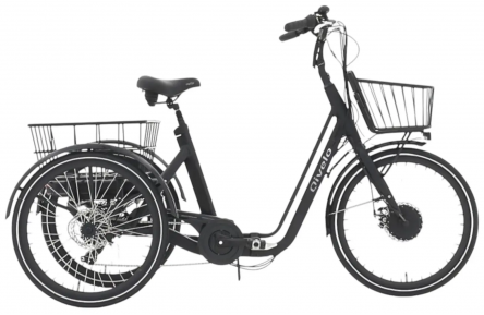 Qivelo Senior Fold vouwbaar - mat zwart - elektrische driewieler