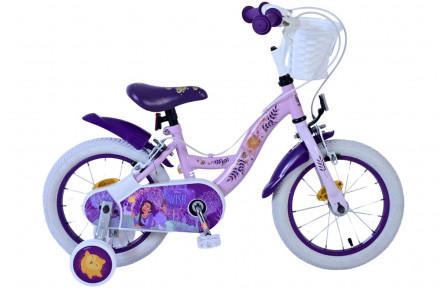 Disney Wish Kinderfiets 14"/23 cm/Roze-Paars/31453-SAFW