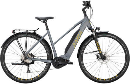 KAYZA Electric trekking bike Tanana Dry 6 28"/55cm-L/9/stone grey matt - gold matt/02705606