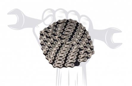 Vervanging van ketting voor gewone fiets met naafversnelling en volledig kettingscherm, middelniveau (KMC-ketting met EPT antiroestcoating en Anti-Drop), inclusief materialen