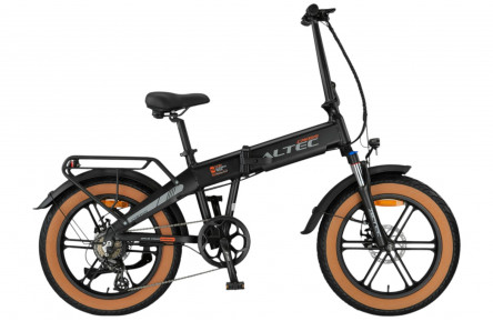 Altec Cross E-bike Fatbike Vouwfiets 20"/39cm/Zwart-mat/278457