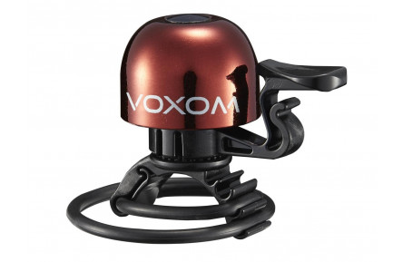 Voxom Bicycle Bell Kl15 22,2-31,8mm, O-Ring, red