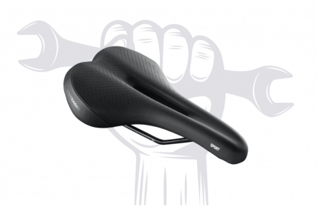 Vervanging van fietszadel, materialen worden apart berekend