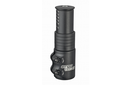 Stuurpen verlenger Ergotec Ahead 3 - 1-1/8" AL6061 T6 - zwart gezandstraald