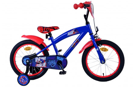 Sonic Prime Kinderfiets 16"/25 cm/Blauw-Rood/31658-SACB