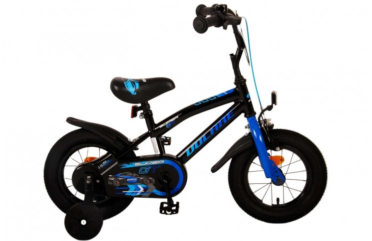 Volare Super GT Children's Bike 12"/21.5 cm/Black-Blue/21180