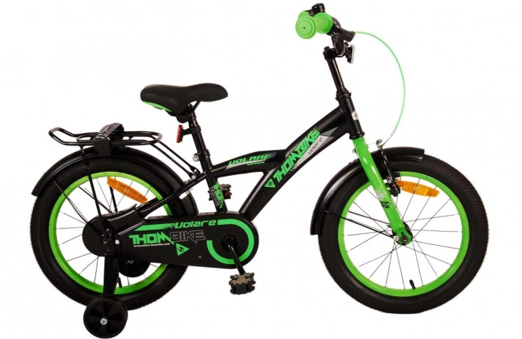 Volare Thombike Kinderfiets 16"/23 cm/Zwart-Groen/21544