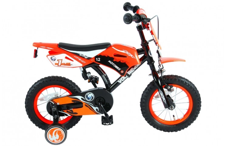 Volare Motobike Kinderfiets 12"/21.5 cm/Oranje/91214