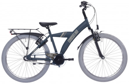BFN jongensfiets Camouflage 24" 3v remnaaf mat donkergroen