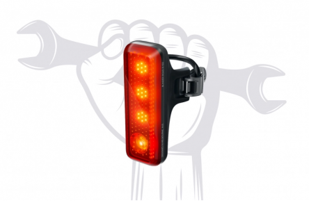 Montage van achterlamp voor dynamonaaf