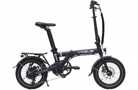 E-BIKE Vogue Mini 6 20"/Unisex 28cm/Matt-Black/36V 7.8Ah 360Wh LCD