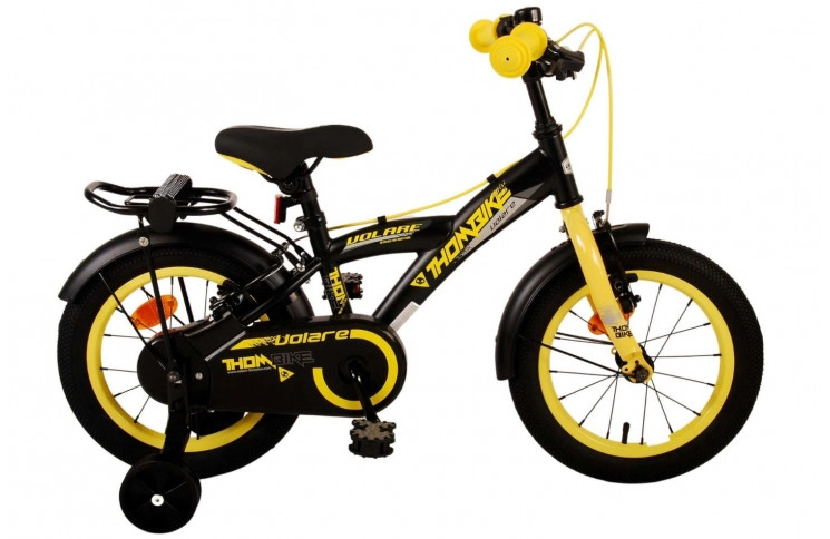 Volare Thombike Kinderfiets 14"/22 cm/Zwart-Geel/21377