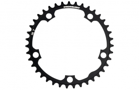 Chainring Stronglight Shimano/Sram/FSA Type S Dural 9/10V Bolt Pattern 130 Black 39T