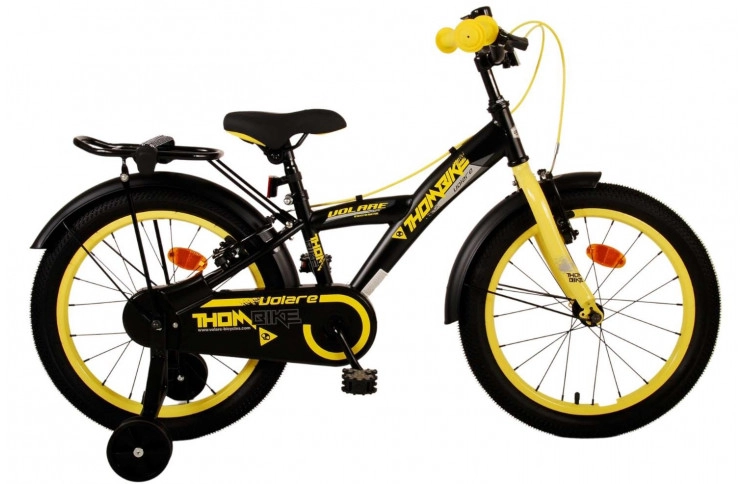 Volare Thombike Kids Bike 18"/24 cm/Black-Yellow/21797