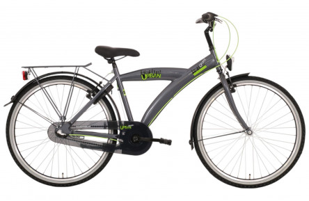 BFN jongensfiets Urban 26" 3v remnaaf glans titanium, FK0063