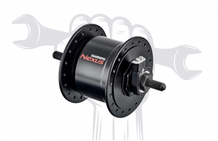 Revisie van dynamonaaf met volledige verversing van vet