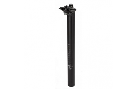 Zadelpen Satori Trident 31.6x350mm Aluminium Mat Zwart Setback