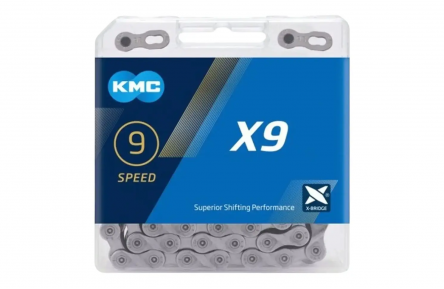 KMC X9 chain, grey, 114 links