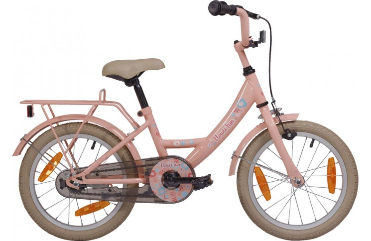 Girl's bike 16" BikeFun Flower Fun Girls, roze